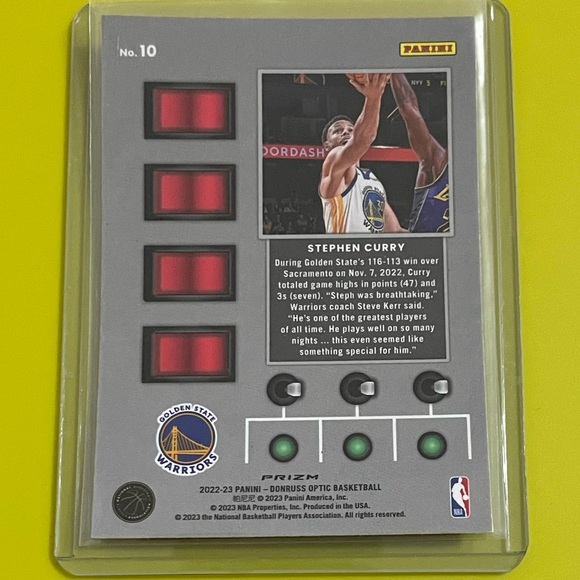 Stephen Curry [Holo]#10 2022-23 PaniniDonruss Optic T Minus 321 Basketball Card - Picture 2 of 2